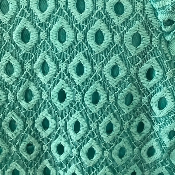Rabbit Rabbit Rabbit Eyelet Dress Aqua Medium - Picture 7 of 8